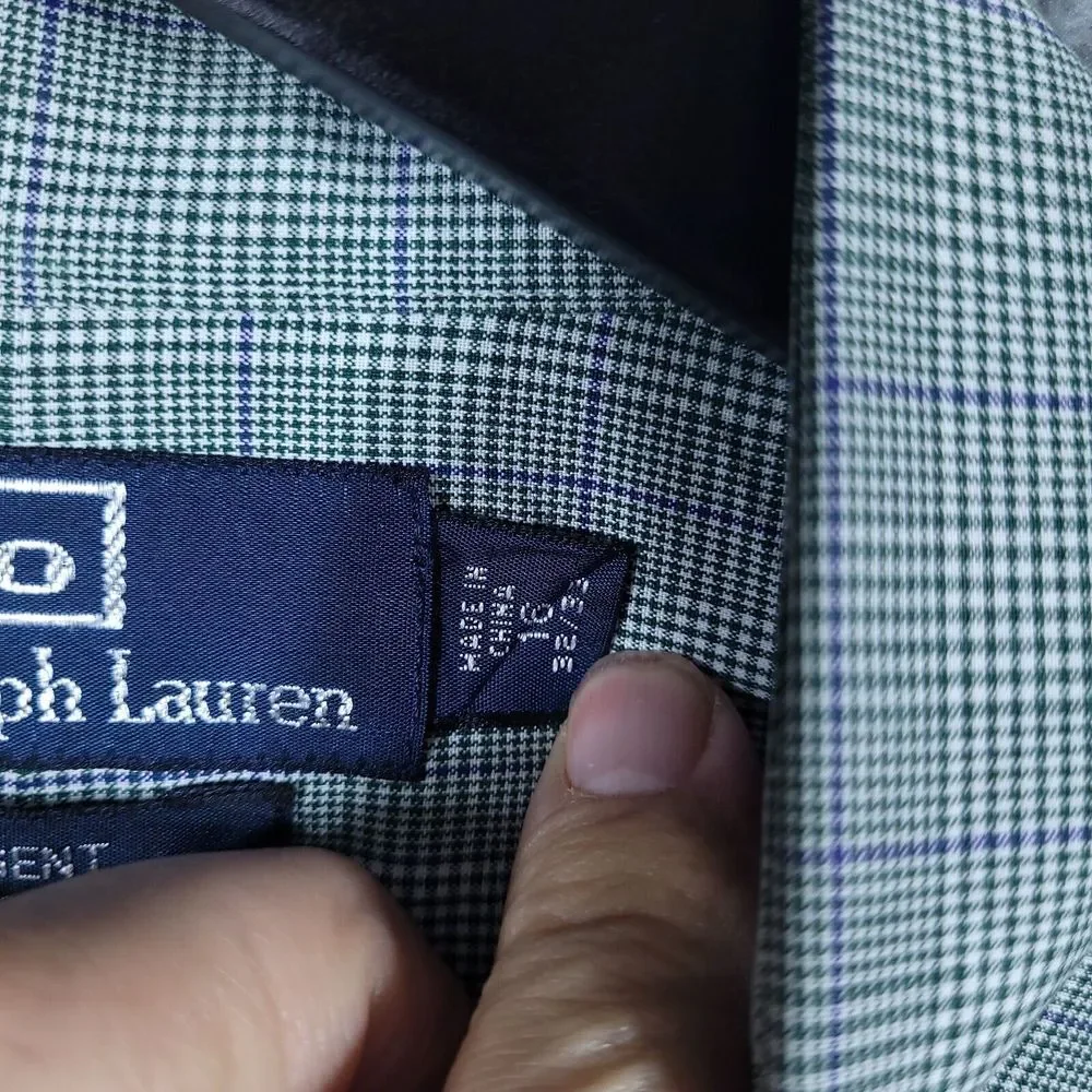 Polo Ralph Lauren Mens 16 32/33 Regent Classic Fit Long Sleeve Button Down Shirt